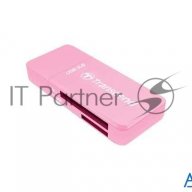 Считыватель карты памяти Transcend All In1 Multi Card Reader, Pink