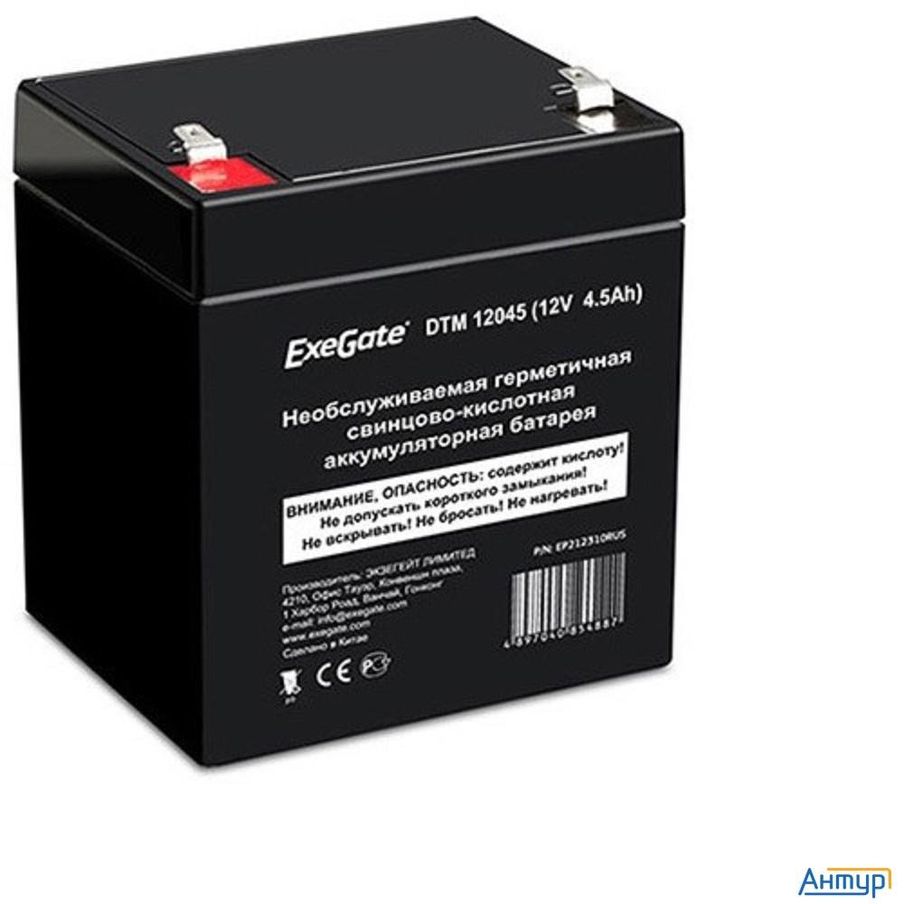 Exegate Ex282945rus Аккумуляторная батарея Dtm 6012 (6v 1.2ah, клеммы F1)