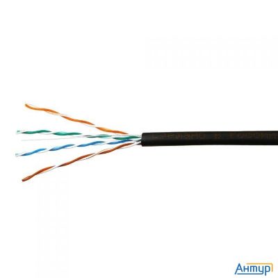 Skynet Кабель Utp Outdoor, медный, Fluke Test, кат.5e, однож., 305 м, Box, черный [csl-utp-4-cu-out]