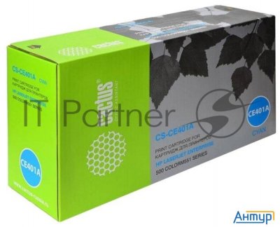 Картридж Cactus Cs-ce401a голубой (6000 стр.) для Hp Clj Color M551 Series