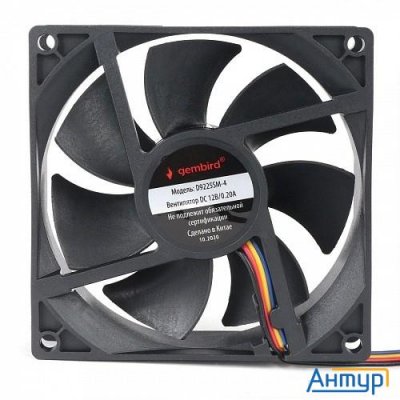 Gembird Вентилятор для корпуса 92x92x25, втулка, 4 Pin, провод 30 см (d9225sm-4)