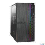 Корпус Minitower Exegate Ex283754rus Mevo-9301-rgb (matx, без БП, с окном, 2*usb+1*usb3.0, Hd аудио,