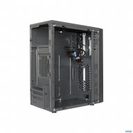 Корпус Minitower Exegate Ex283754rus Mevo-9301-rgb (matx, без БП, с окном, 2*usb+1*usb3.0, Hd аудио,