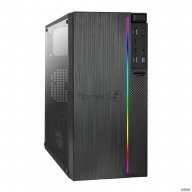 Корпус Minitower Exegate Ex283754rus Mevo-9301-rgb (matx, без БП, с окном, 2*usb+1*usb3.0, Hd аудио,
