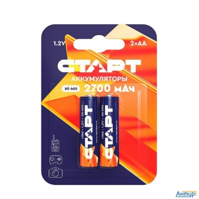 СТАРТ Hr6 Aa 2700mah Ni-mh Bl2 24/384 (2 шт. в уп-ке)