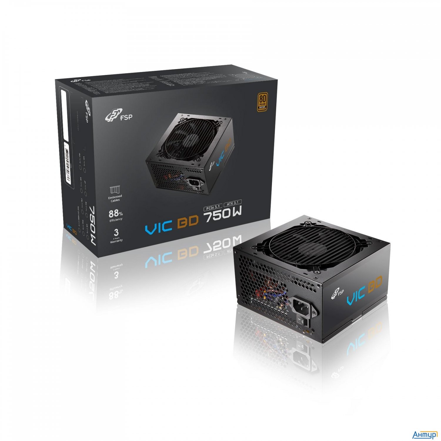 Блок питания Fsp Vic-750bd Atx 750w, 80+ Bronze (poa7500202)