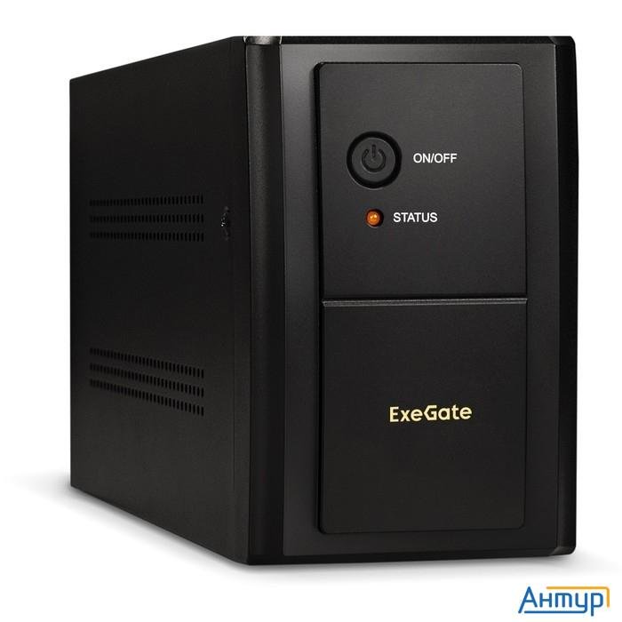 Exegate Ep285491rus ИБП Exegate Specialpro Unb-1200.led.avr.euro.rj <1200va/750w, Led, Avr, 4 евроро
