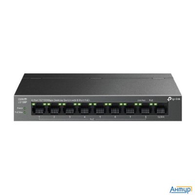 Tp-link Ls109p Настольный коммутатор с 9 портами 10/100 Мбит/с (8 портов Poe+)