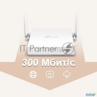 Роутер беспроводной Tp-link Tl-wr820n N300 10/100base-tx белый