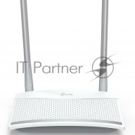 Роутер беспроводной Tp-link Tl-wr820n N300 10/100base-tx белый
