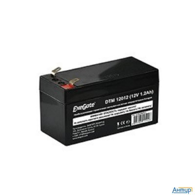 Exegate Ex282956rus Аккумуляторная батарея Dtm 12012 (12v 1.2ah, клеммы F1)
