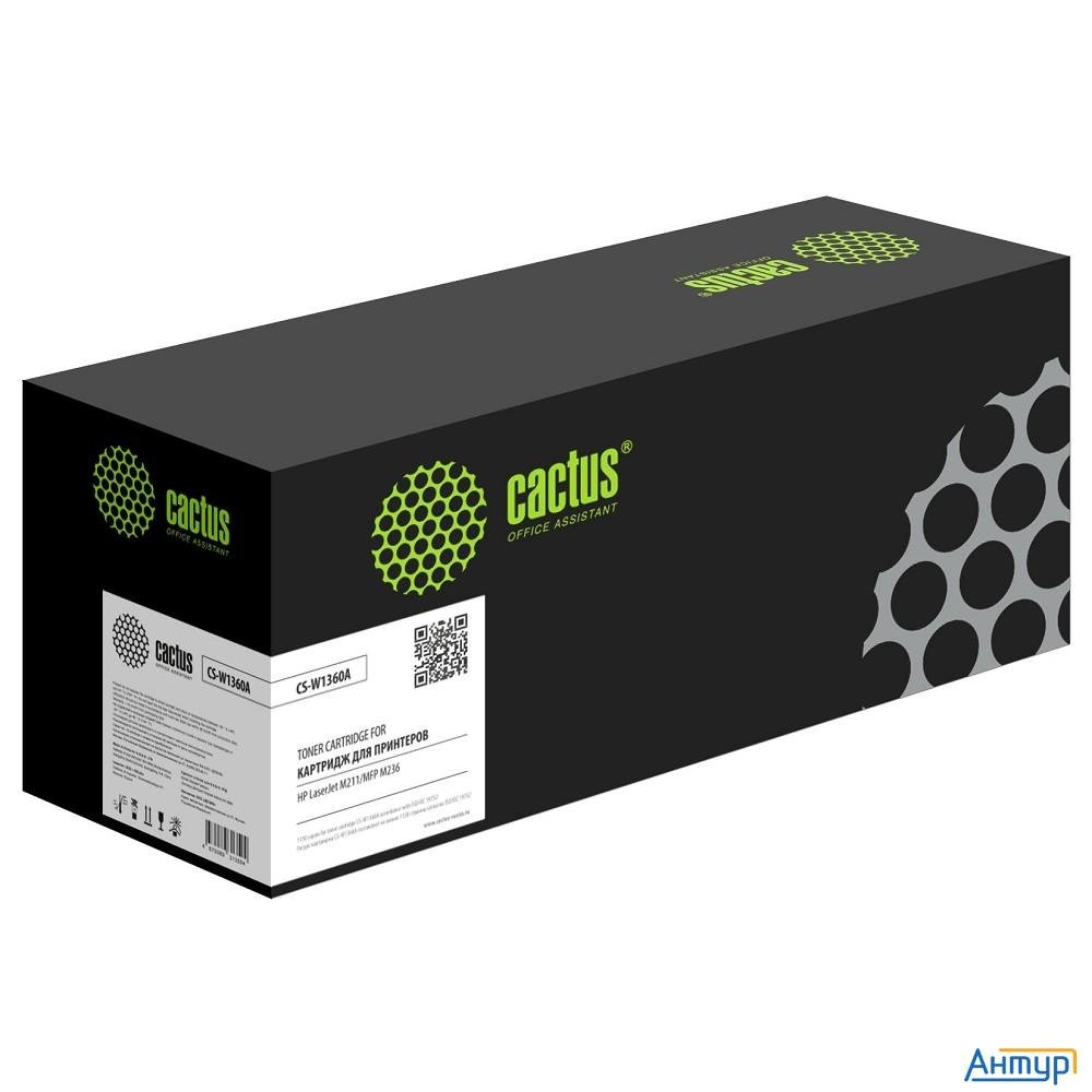 Картридж лазерный Cactus 136a Cs-w1360a W1360a черный (1150стр.) для Hp Laserjet M211d/209/233/234