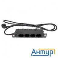 Аксессуар 5bites Блок розеток Pdu410a-10 4s / Al / 1u / 10" / 2m*3g*1.5mm2 / Vde