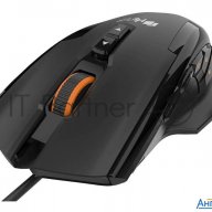 Игровая мышь чёрная Hiper Qm-3 Solatris (usb, 12 кнопок, 10800 Dpi, Pmw3366, Omron, Rgb подсветка, р