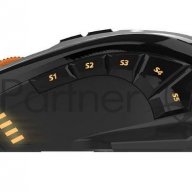 Игровая мышь чёрная Hiper Qm-3 Solatris (usb, 12 кнопок, 10800 Dpi, Pmw3366, Omron, Rgb подсветка, р