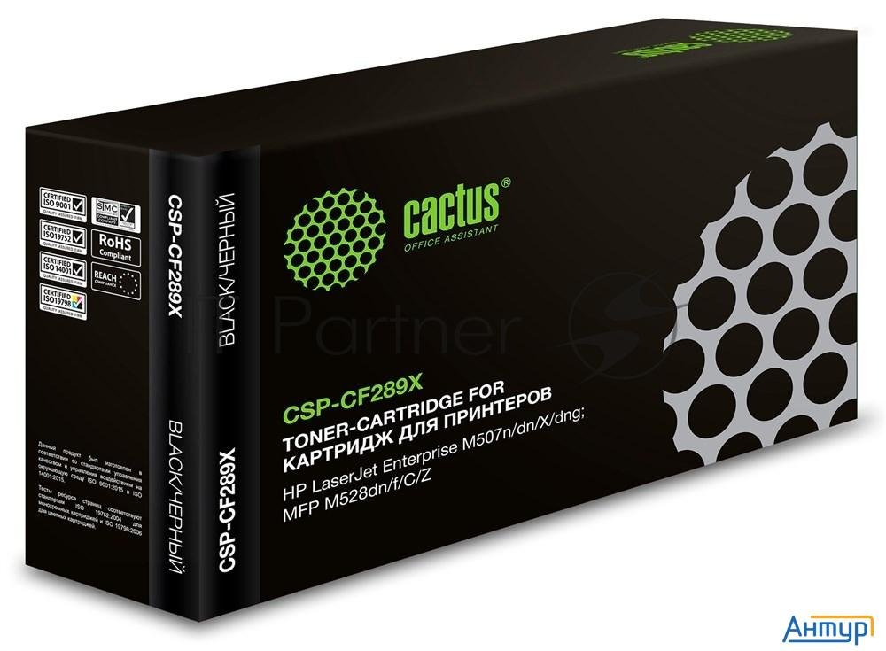 Картридж лазерный Cactus Csp-cf289x черный (10000стр.) для Hp Lj M507/mfp M528