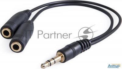 Аудио-переходник Defender Jack 3.5mm разветвитель на два разъема Jack 3.5mm 63001