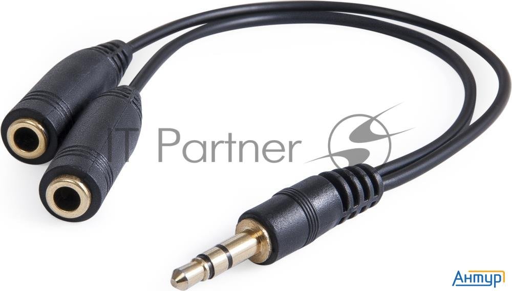 Аудио-переходник Defender Jack 3.5mm разветвитель на два разъема Jack 3.5mm 63001