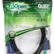 Кабель Vga 1.8м Aopen/qust (acg341ad-1.8m) Кабель монитор-svga Card 15m-15m 1,8m 2 фильтра 693851084