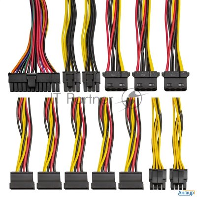Блок питания Exegate Ex260643rus Блок питания 600w Exegate 600ppe, Atx, Black, Apfc, 12cm, 24p+(4+4)