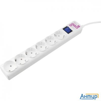 Powercube Фильтр-удлинитель (spg6-А2) 5.0м, 6 розеток, 16А, белый