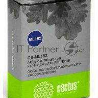 Картридж матричный Cactus Cs-ml182 черный, 8мм, 1.6м, 2 400 000 знаков, для Oki Ml-182/192/280/320/3