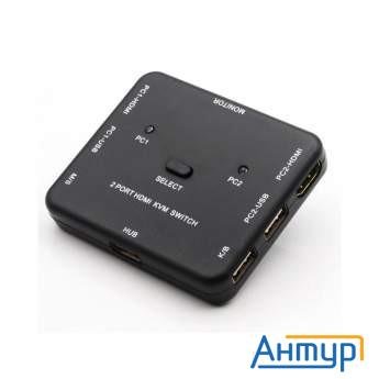 Orient Hs21, Hdmi Kvm переключатель на 2 устройства, порты Hdm + 2xusb (клавиатура+мышь), поддержка