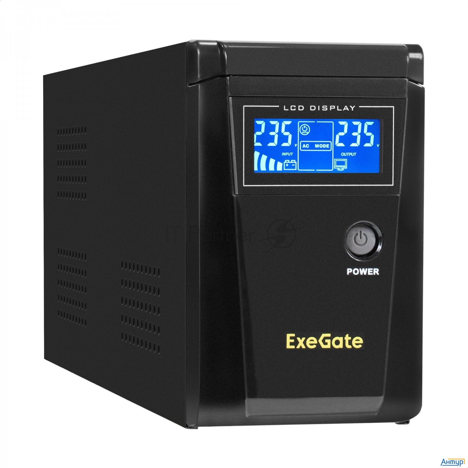 ИБП (инвертор, синус, для котла) Exegate Sinetower Sz-600.lcd.avr.1sh <600va/360w, чистый синусоида,
