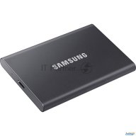 Твердотельный накопитель Samsung Ssd 2tb T7, Usb Type-c, R/w 1000/1050mb/s, Titanium