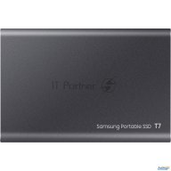 Твердотельный накопитель Samsung Ssd 2tb T7, Usb Type-c, R/w 1000/1050mb/s, Titanium