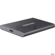 Твердотельный накопитель Samsung Ssd 2tb T7, Usb Type-c, R/w 1000/1050mb/s, Titanium