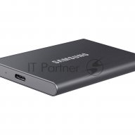 Твердотельный накопитель Samsung Ssd 2tb T7, Usb Type-c, R/w 1000/1050mb/s, Titanium