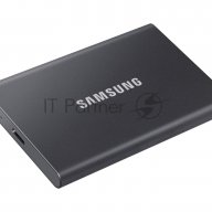 Твердотельный накопитель Samsung Ssd 2tb T7, Usb Type-c, R/w 1000/1050mb/s, Titanium
