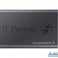 Твердотельный накопитель Samsung Ssd 2tb T7, Usb Type-c, R/w 1000/1050mb/s, Titanium