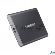 Твердотельный накопитель Samsung Ssd 2tb T7, Usb Type-c, R/w 1000/1050mb/s, Titanium
