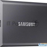 Твердотельный накопитель Samsung Ssd 2tb T7, Usb Type-c, R/w 1000/1050mb/s, Titanium