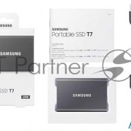 Твердотельный накопитель Samsung Ssd 2tb T7, Usb Type-c, R/w 1000/1050mb/s, Titanium