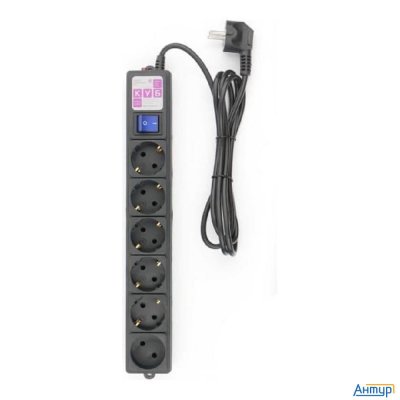 Power Cube Фильтр-удлинитель 1,9м 6 р 16А Spg6-b1,9m (21887), черный