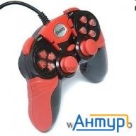 Геймпад Dialog Action Gp-a15, черно-красный {Геймпад, вибрация, 12 кнопок, Usb}