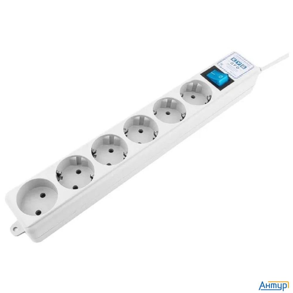 Powercube Pro Фильтр-удлинитель (spl(5+1)-16b-p-3М) 3.0 м, 6 розеток, 16А/3,5кВт, Lc контур - подавл