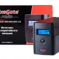 Источник бесперебойного питания Exegate Power  Smart Ulb-800 Lcd <800va, Black, 2 евророзетки, Usb>