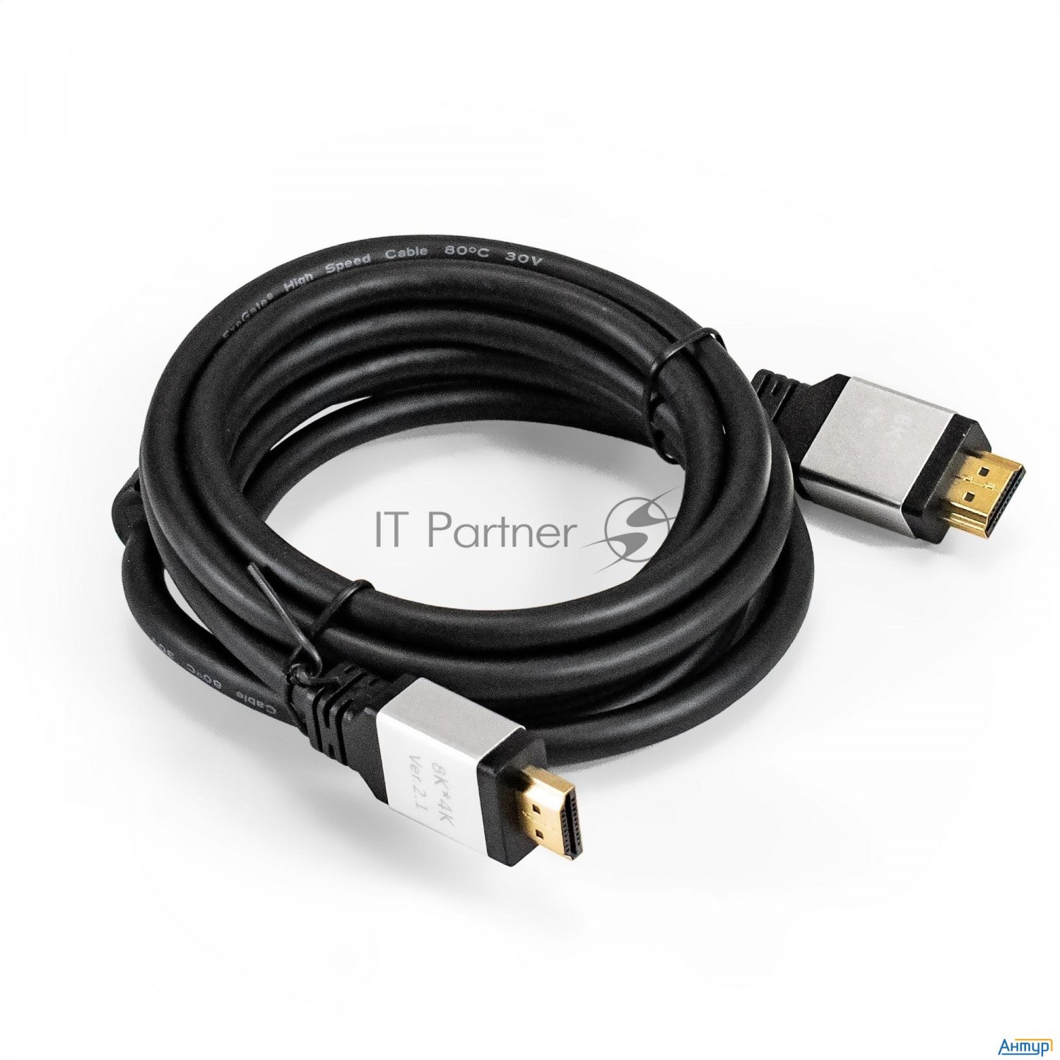 Exegate Ex294702rus Кабель Hdmi Exegate Ex-cc-hdmi8k-2.0 (19m/19m, V2.1, 2м, 8k Uhd, Ethernet, позол