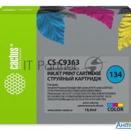 Картридж струйный Cactus Cs-c9363 №134 цветной (18 мл.) для Hp Dj 460series/5740/5743/5793/5940/5943