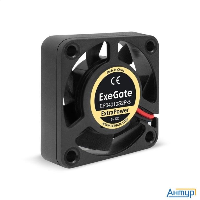Exegate Ex295194rus Вентилятор 5В Dc Exegate Extrapower Ep04010s2p-5 (40x40x10 мм, Sleeve Bearing (п