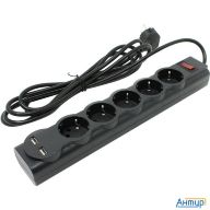 Defender Фильтр Dfs 753 3.0 м, 5 розеток, 2xusb, 2.1a (99753)