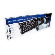 Клавиатура беспроводная Gembird Kbw-3, {109 кл.,м/медиа, ножничный механизм, бесшумная}