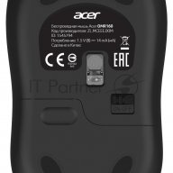 [acer] Acer Omr160 [zl.mceee.00m] оптическая, беспроводная, Usb, черный