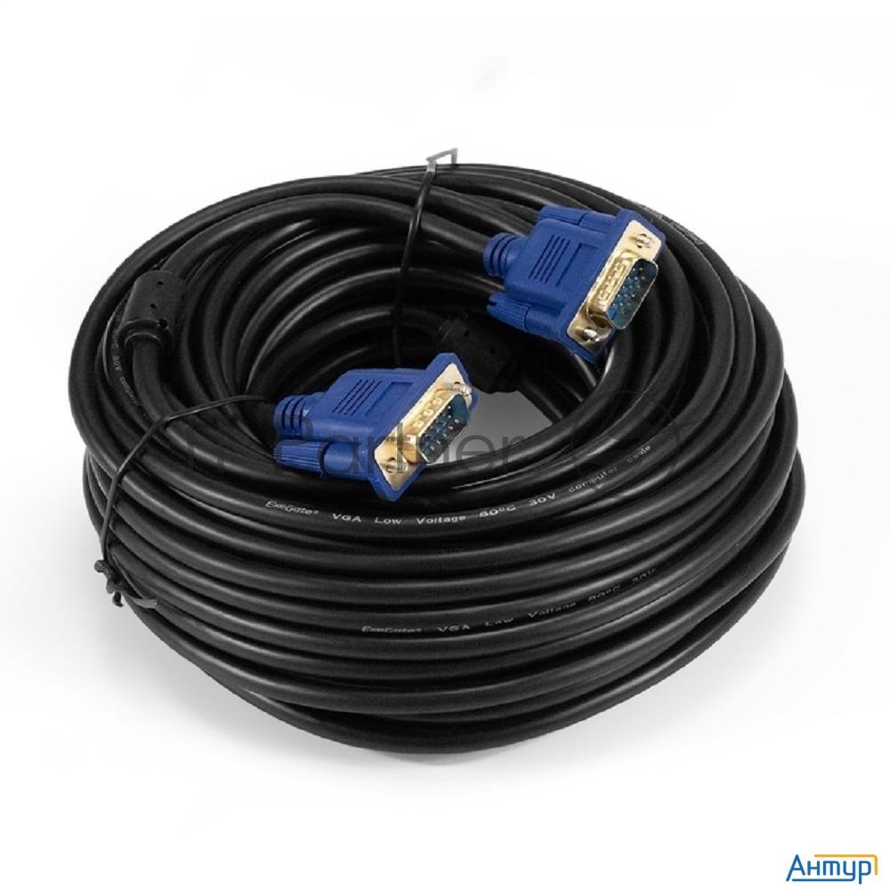Exegate Ex294728rus Кабель Vga Pro Exegate Ex-cc-pvga-15m15m-30.0 (15m/15m, 30м, 2 фильтра, позолоче