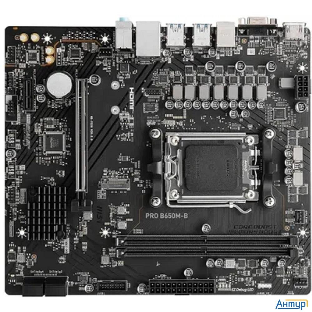 Материнская плата Msi Pro B650m-b, Socketam5, Amd B650, Matx, Ret