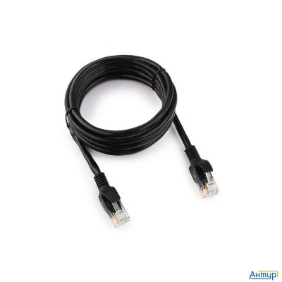 Cablexpert Патч-корд Utp Pp12-2m/bk кат.5, 2м, литой, многожильный (черный)